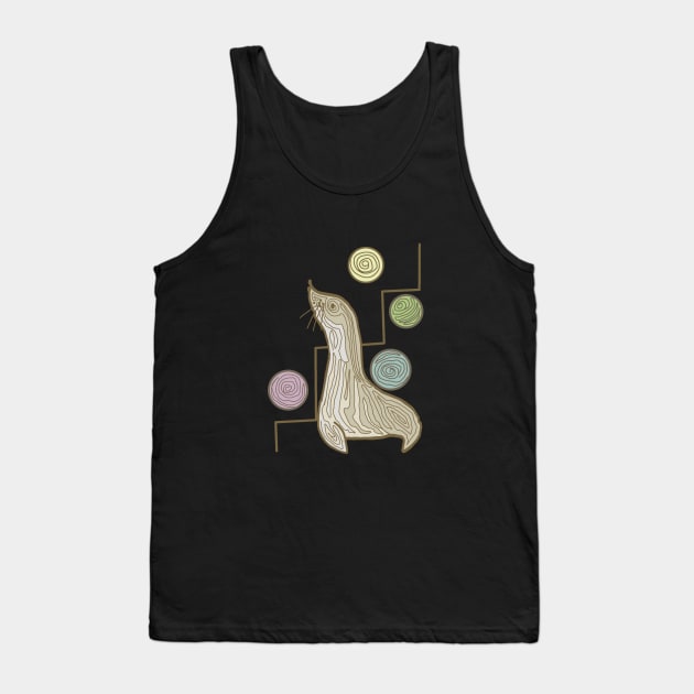 A Seal Plays With Balls Tank Top by DesignTree